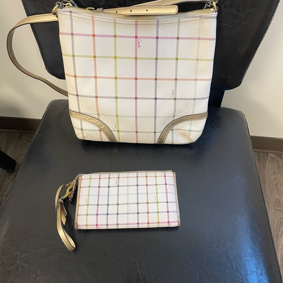 Coach Multicolor Plaid Crossbody Bag - Picture 2 of 4